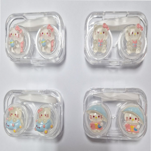 고양이 콘택트렌즈 케이스