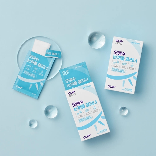 오에수 눈꺼풀 클리너 티슈타입 15파우치(1파우치2매입) 마이봄샘 세정제(30매)