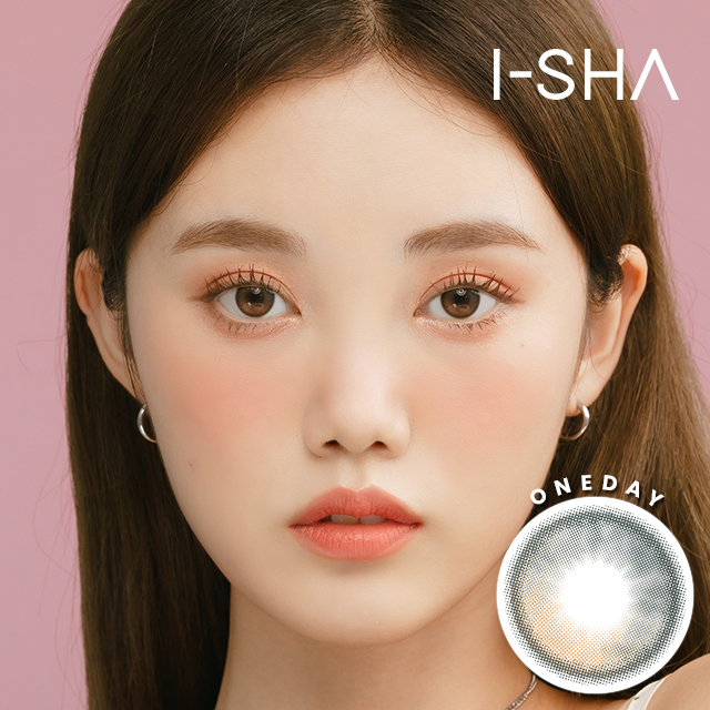 1day ★//신/상/품//★ [ I-SHA /아이샤렌즈] 오리아나 쉐이드 그레이 원데이, Oriana Shade Gray 1day , MPC 함수율 50% 그래픽직경 13.1